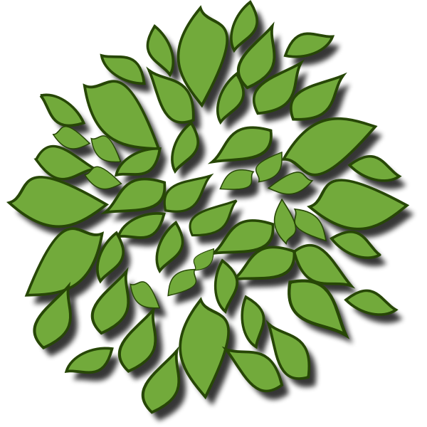 SVG Green leaves