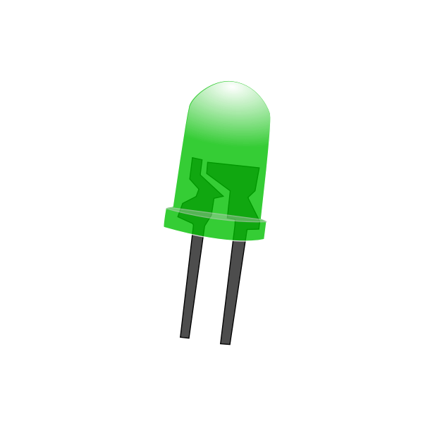 SVG Green LED lamp