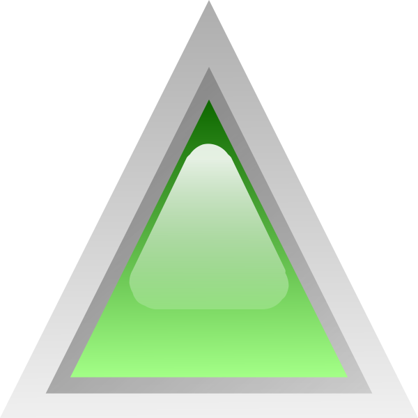SVG Green led triangle vector clip art