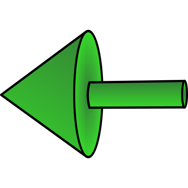 SVG Green left arrow