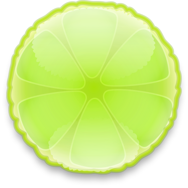SVG Green lemon slice