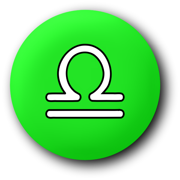 SVG Green libra symbol