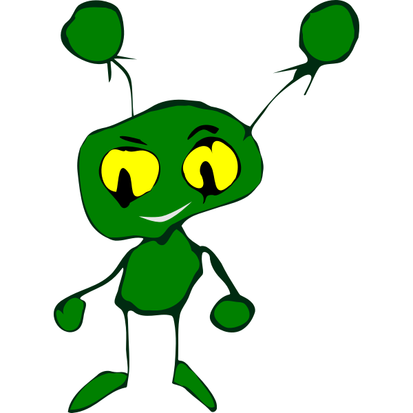 SVG Green Little Creature