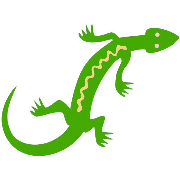 SVG Green lizard icons