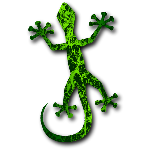SVG Green lizard vector clip art