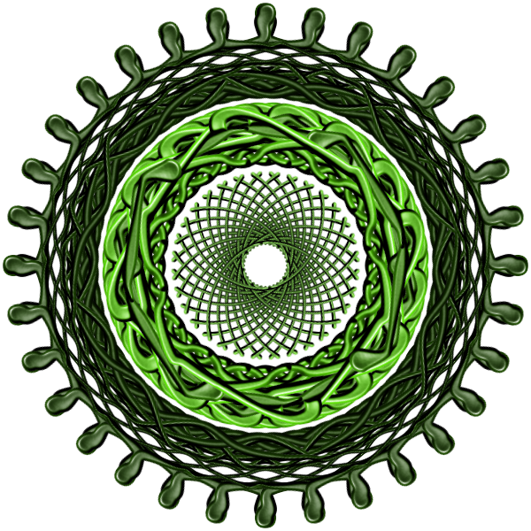 SVG Green mandala image