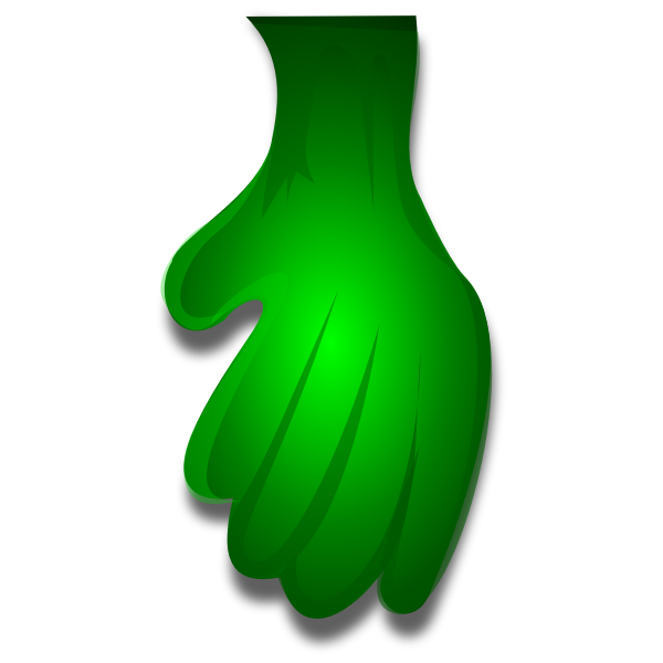 SVG Green Monster Hand 1 by Merlin2525