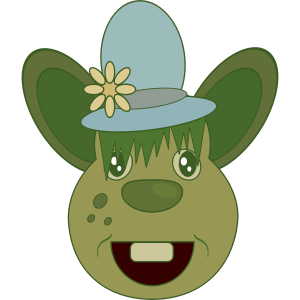 SVG Green mouse vector clip art