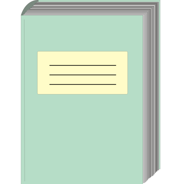 SVG Green notebook