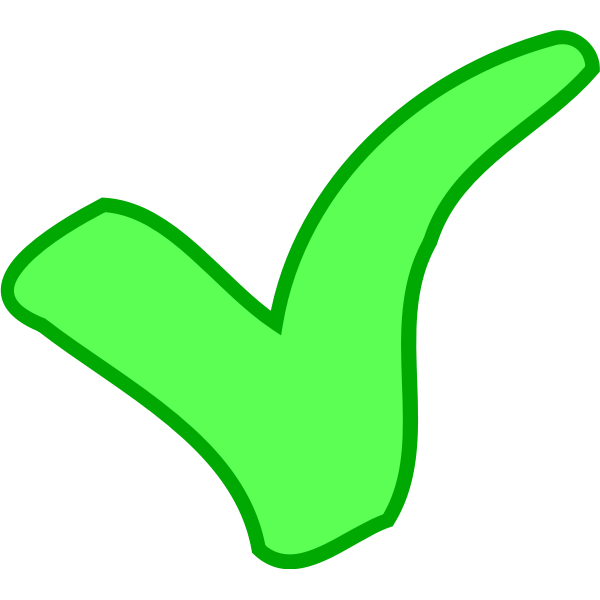 SVG green OK  success symbol
