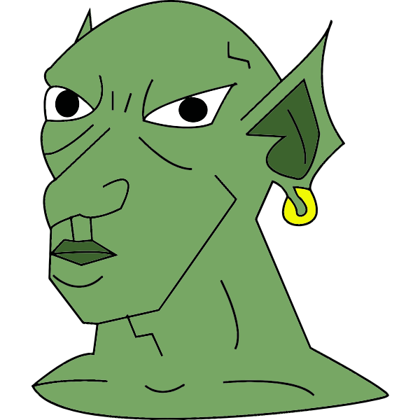 SVG Green orc