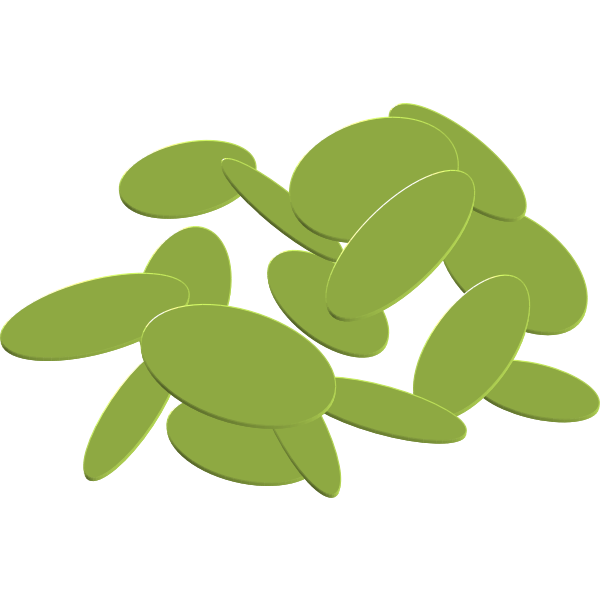 SVG Green oval shapes