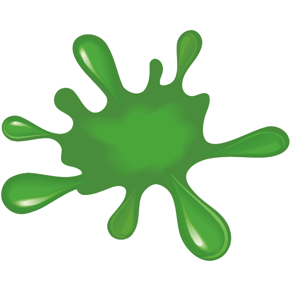 SVG Green paint splat