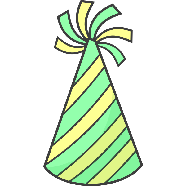 SVG Green party hat