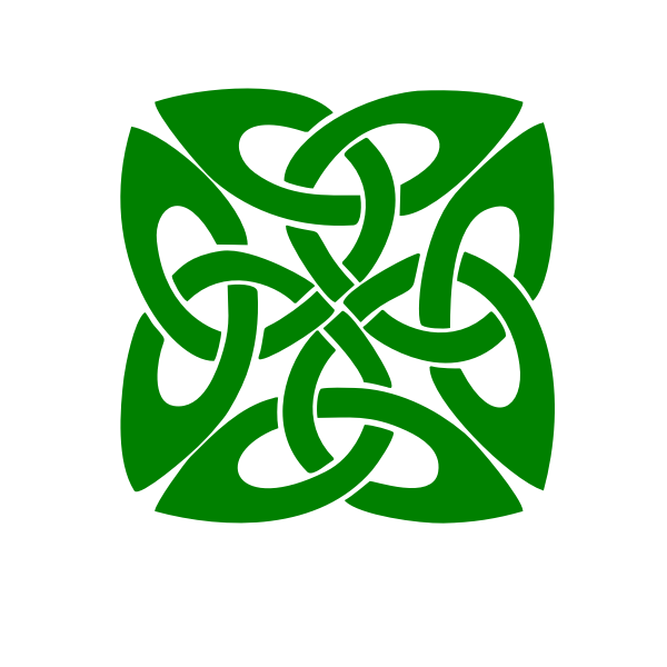 SVG Green pattern decoration vector image