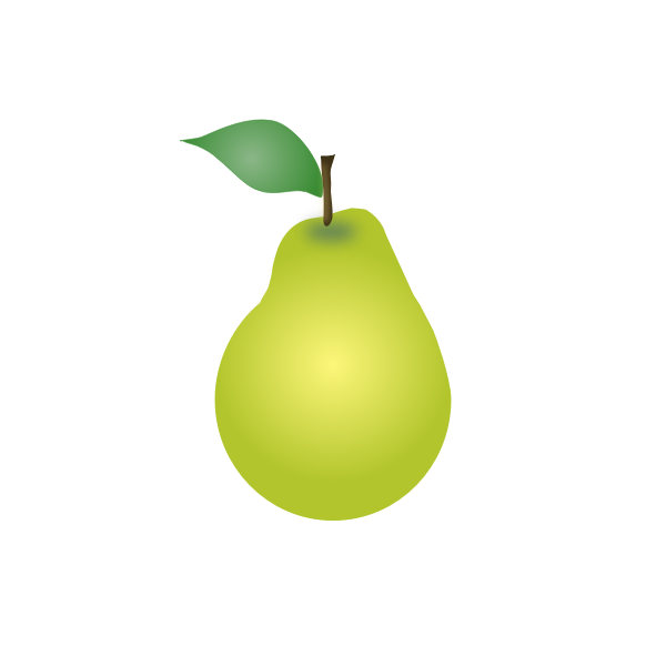 SVG Green pear