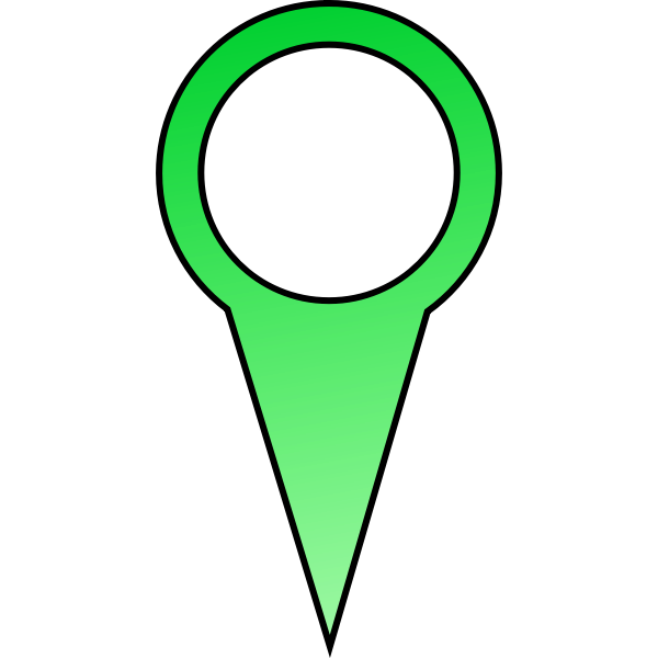 SVG Green pin vector image