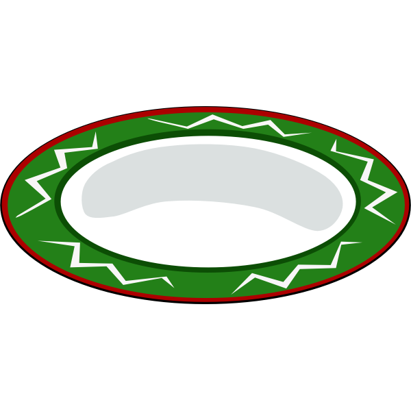 SVG Green plate vector