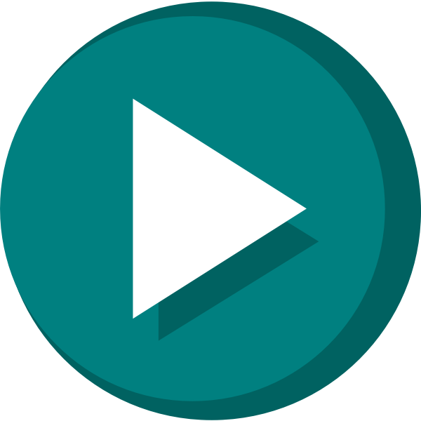 SVG Green play button icon vector drawing