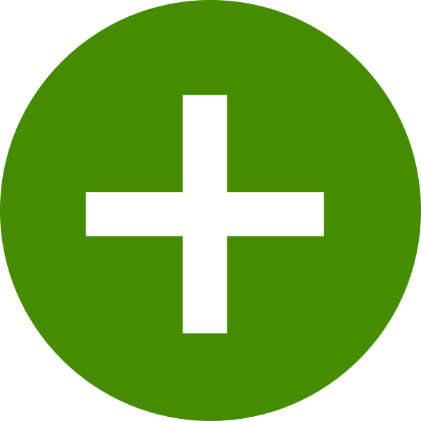 SVG Green plus icon