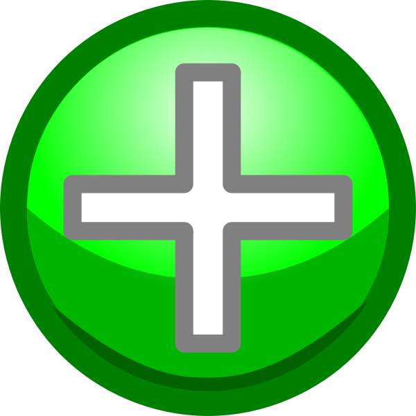 SVG Green plus symbol