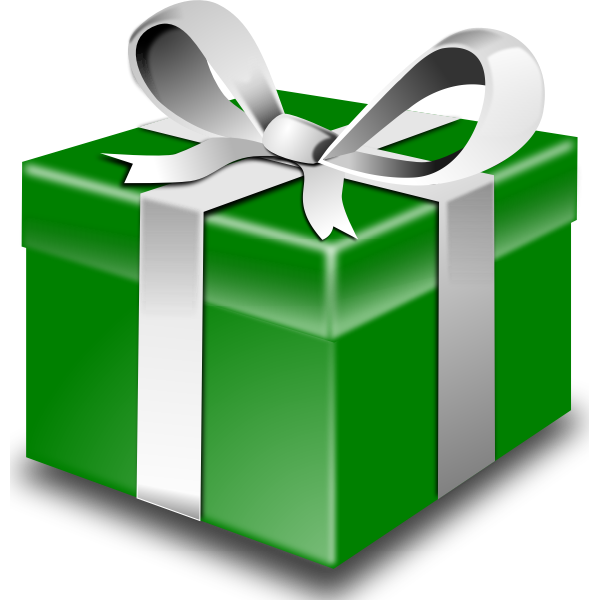 SVG Green present vector
