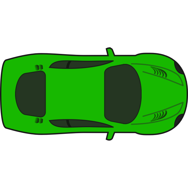 SVG Green racing car vector illustration