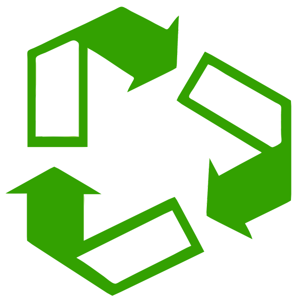 SVG Green recycle sign vector illustration