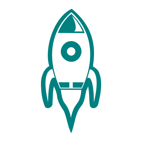 SVG Green rocket image