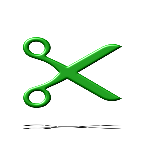 SVG Green scissors