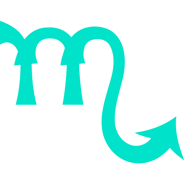SVG Green Scorpio symbol