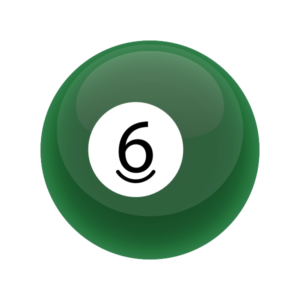SVG Green snooker ball