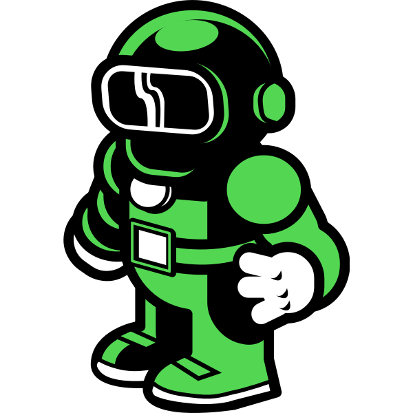 SVG Green spaceman