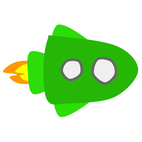 SVG Green Spaceship