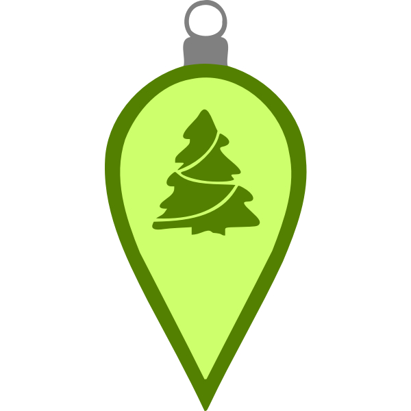 SVG Green spiky bauble image