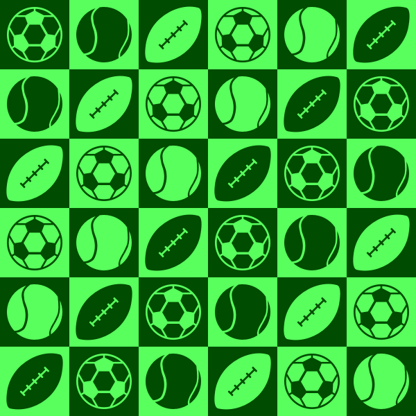 SVG Green sports pattern