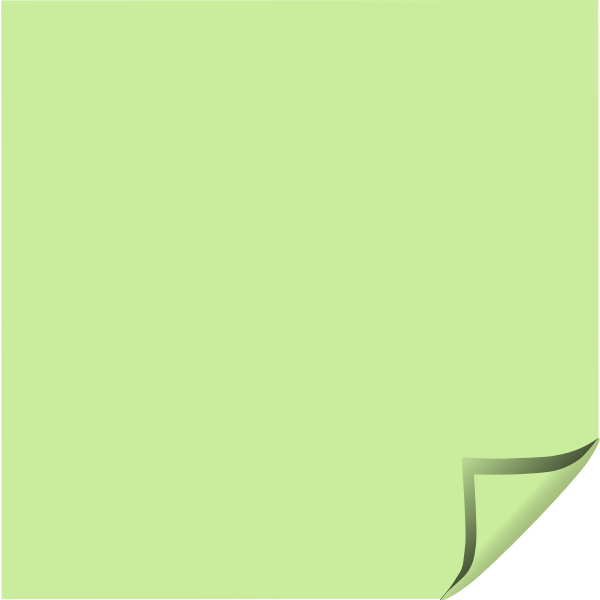 SVG Green sticky note