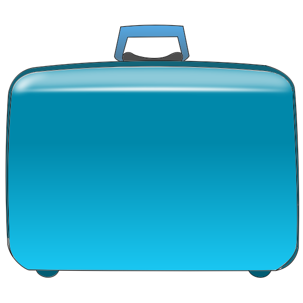 SVG Green suitcase