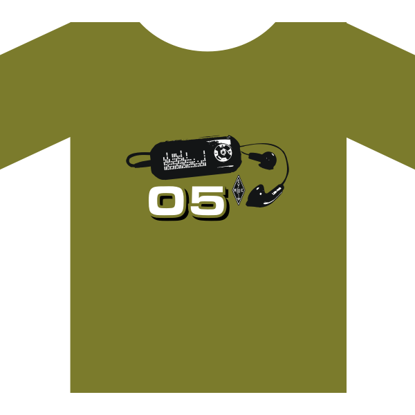 SVG Green t-shirt vector graphics