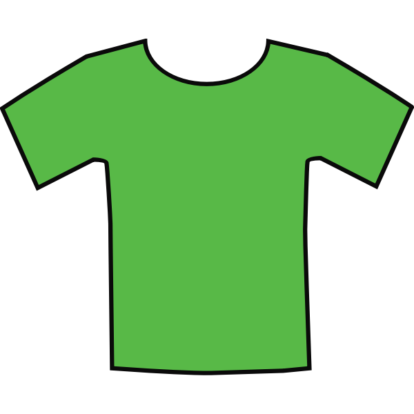 SVG Green t-shirt vector graphics