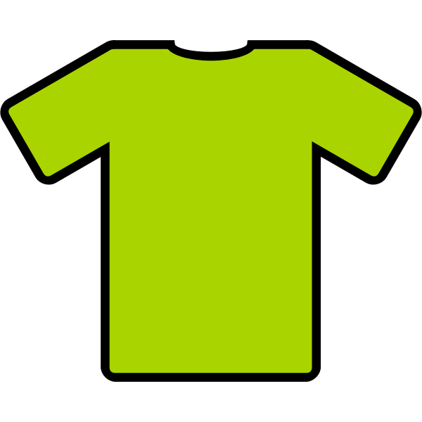 SVG Green t-shirt vector illustration