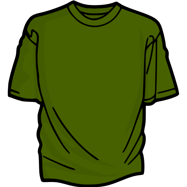 SVG Green t-shirt vector image