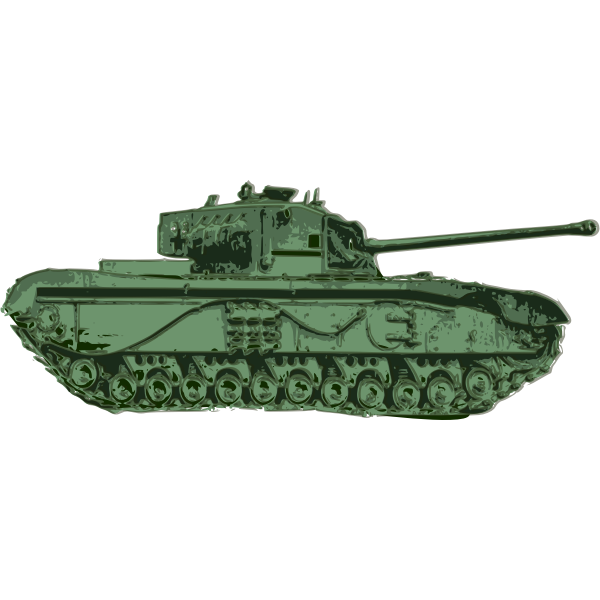SVG Green Tank Vector Graphics