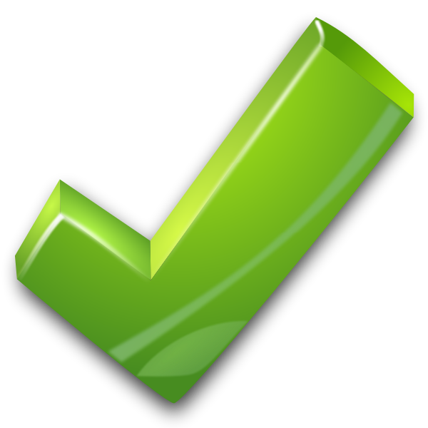 SVG Green tick