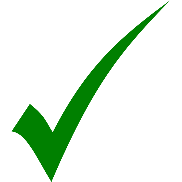 SVG Green tick - simple