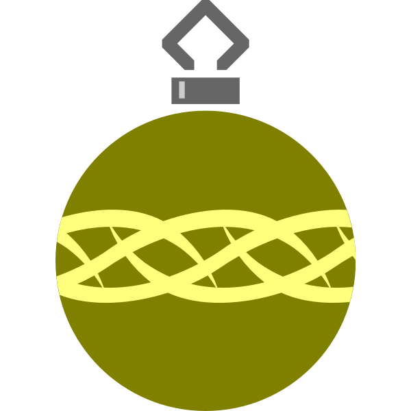 SVG Green tree bauble