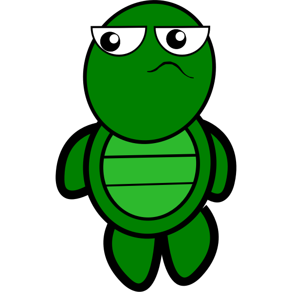 SVG Green Turtle Illustration