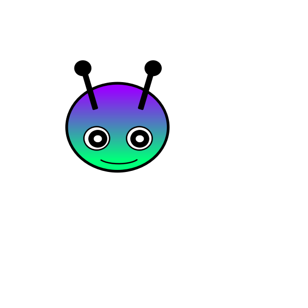 SVG Greenish alien