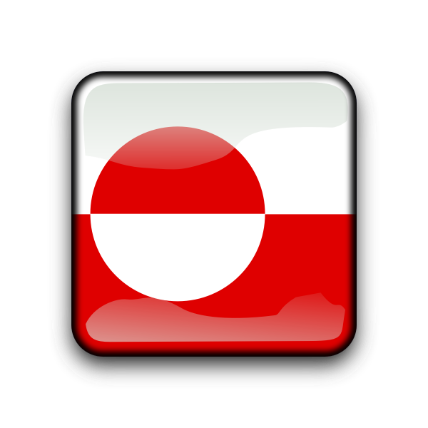 SVG Greenland flag button