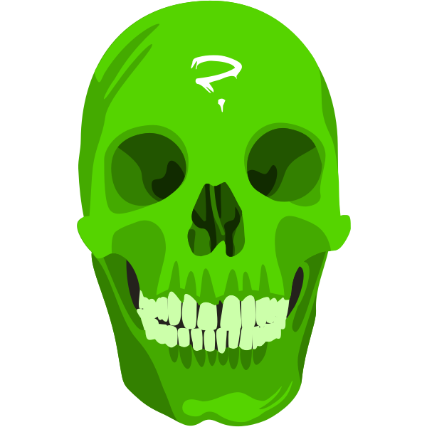 SVG greenskull